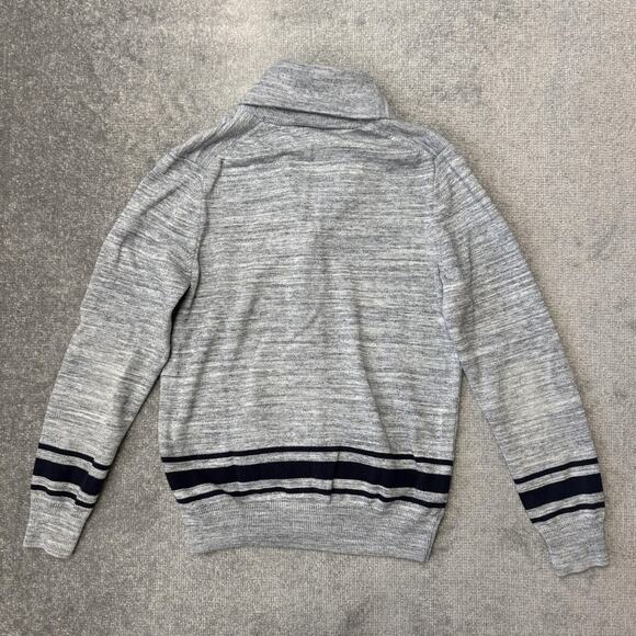 Express Sweater Mens Small Shawl Collar Cardigan Button Up Lightweight Grandpa - Picture 7 of 7